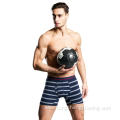 Extended cotton football sport striped men's boxer shorts